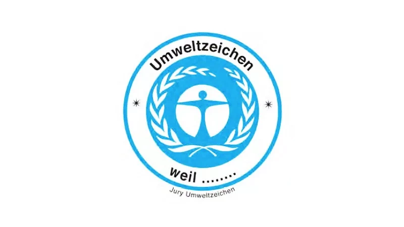 Logo von 1988 mit dem Slogan Umweltzeichen weil…